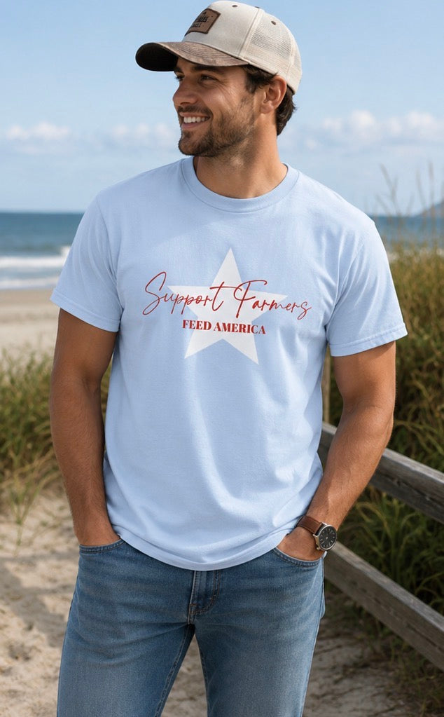 Support Farmers "Feed America" T-Shirt — Farm Support Charity Tee