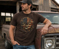 American Flag Deer T-Shirt — Patriotic Hunting Wildlife Tee